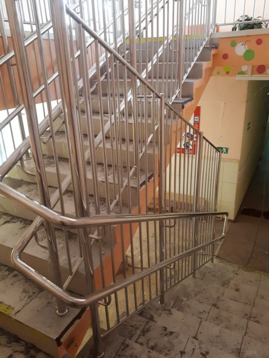 Ограждения с вертикальным заполнением в детский сад, г. Полевской