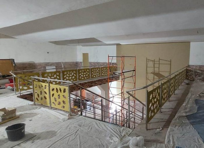 Ограждения для Бара (заполнение - лист чёрного металла)