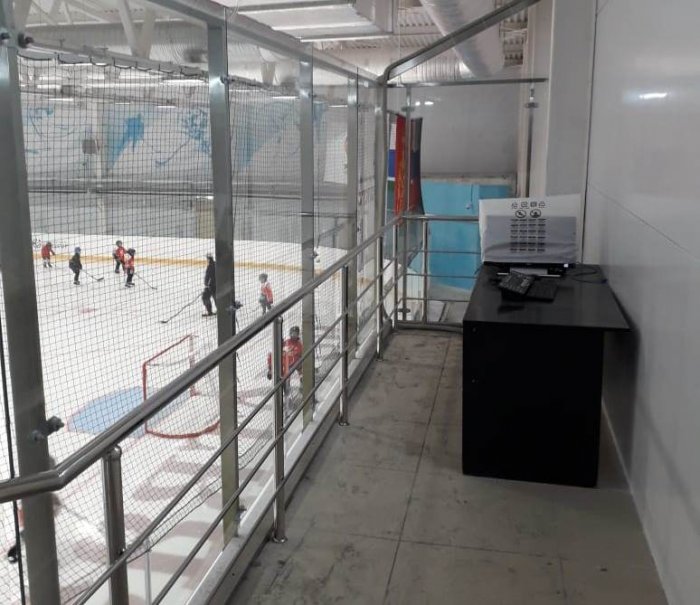 Ограждения для ледовой арены в Красноуральске