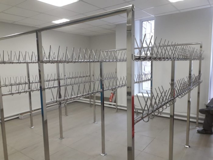 Гардеробная из нержавеющей стали, г. Берёзовский