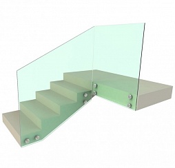 Цельностеклянные ограждения