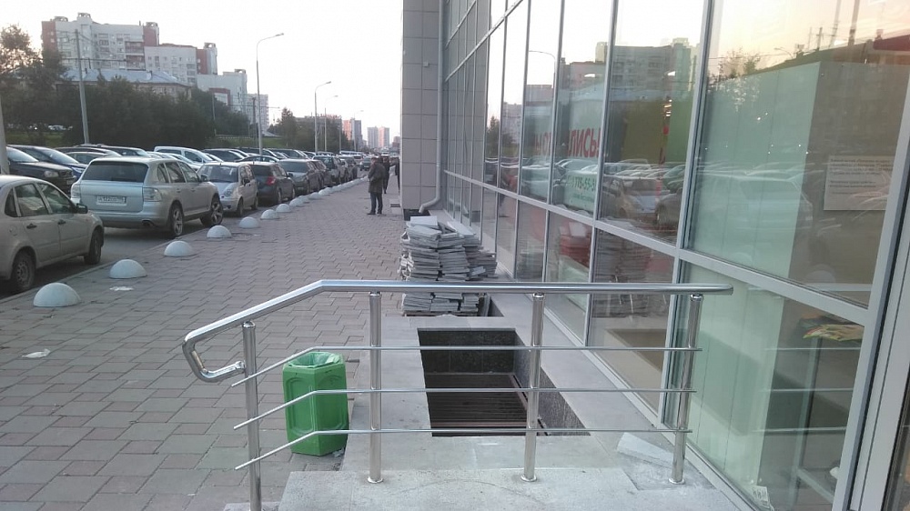 Ограждения для магазина Пятерочка в Екатеринбурге